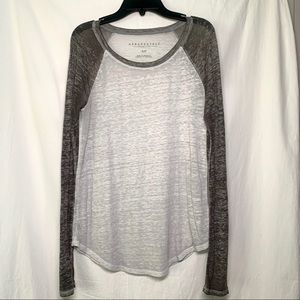 Gray Baseball Tee